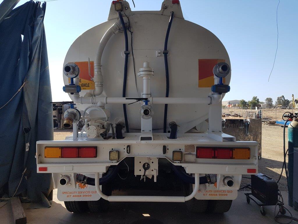 Water truck spray system